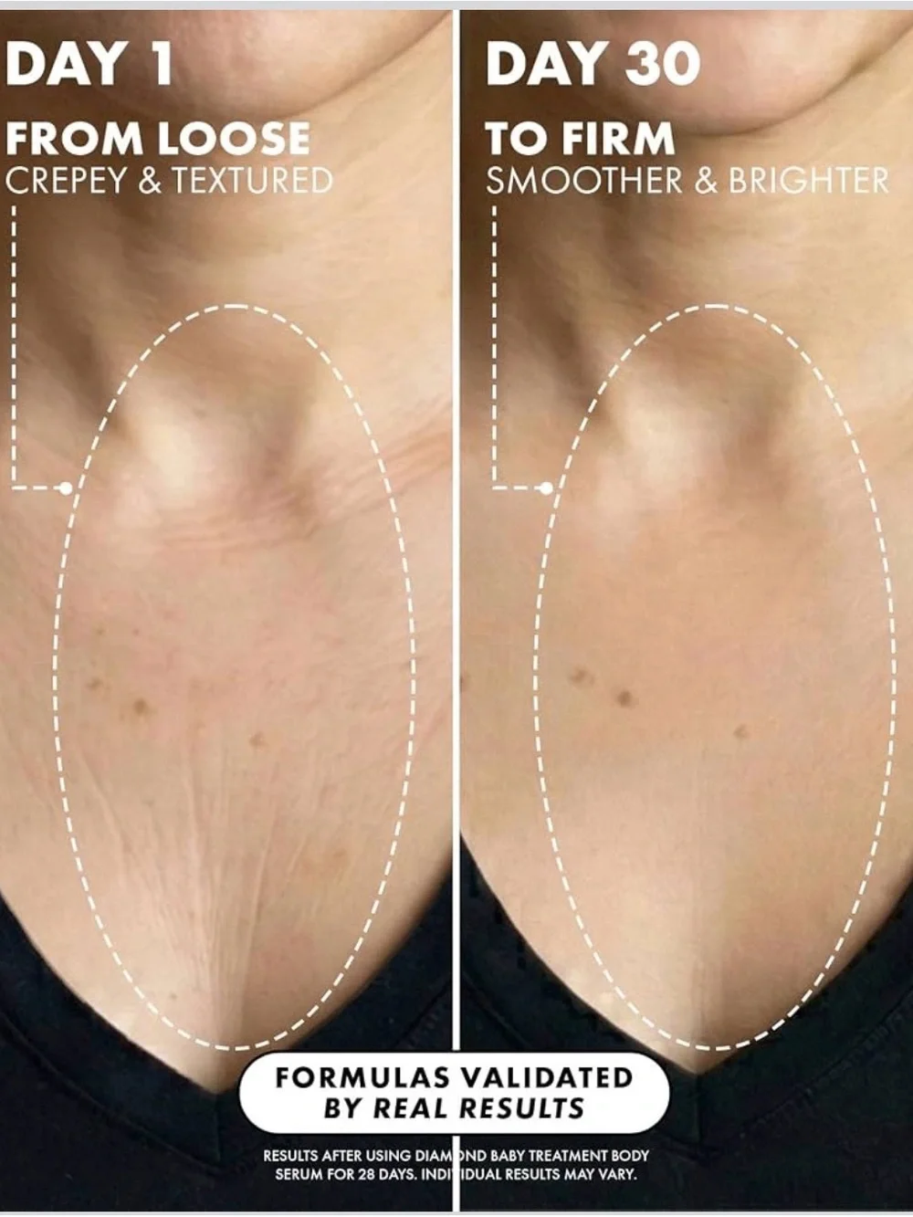 TRULY Diamond Baby Illuminating Body Serum - Pearl White & Gold Accents